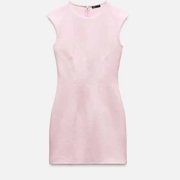 Zara Dresses & Skirts - Zara Interlock Dress Pastel Pink NEW Sz L